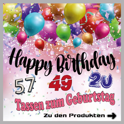 Tassen zum Geburtstag