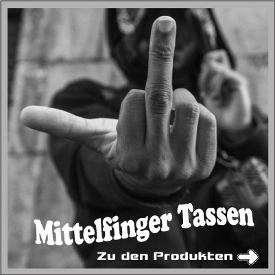 Tiere mit Mittelfinger bedruckt