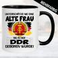 Preview: Tasse DDR in 3 Farben  - Alte Frau der DDR