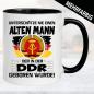 Preview: Tasse DDR in 3 Farben  - Alter Mann der DDR