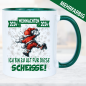 Preview: Tasse Weihnachten Lustiger Weihnachtsmann klettert