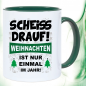 Preview: Weihnachtstasse Scheiss drauf