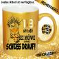 Preview: Glitzertasse zum 18. Geburtstag. Sei eine Möwe. Scheiss drauf.