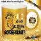 Preview: Glitzertasse zum 40. Geburtstag. Sei eine Möwe. Scheiss drauf.