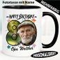 Preview: Fototasse mit Name zum 80. Geburtstag