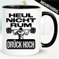 Preview: Heul nicht rum - Tasse Bodybuilding