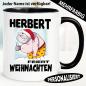 Preview: Geschenketasse fetter Weihnachtsmann