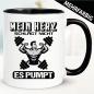 Preview: Mann Mein Herz pumpt - Tasse Bodybuilding