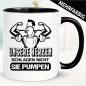 Preview: Paar Unsere Herzen Pumpen - Tasse Bodybuilding