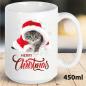 Preview: Weihnachtstasse mit Katze