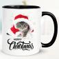 Preview: Weihnachtstasse mit Katze