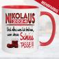 Preview: Tasse zum Nikolaus lustig bedruckt