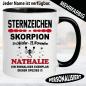 Preview: Skorpion Tasse mit Name personalisiert