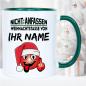 Preview: Weihnachtstasse mit Smiley und Name