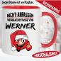 Preview: Tasse Weihnachten mit Smiley und Name