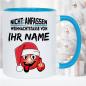 Preview: Weihnachtstasse mit Smiley und Name