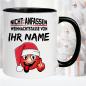 Preview: Weihnachtstasse mit Smiley und Name