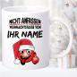 Preview: Weihnachtstasse mit Smiley und Name