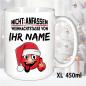 Preview: Weihnachtstasse mit Smiley und Name