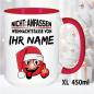 Preview: Weihnachtstasse mit Smiley und Name