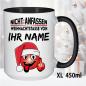 Preview: Weihnachtstasse mit Smiley und Name