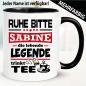 Preview: Tasse für Teetrinker/innen mit Name