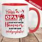 Preview: Tasse Weihnachten / Weihnachtstasse Opa ist der Hammer