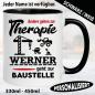 Preview: Tasse Beruf Name Bauarbeiter/in