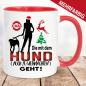 Preview: Tasse Hundebesitzerin Weihnachten Gassi gehen