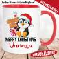 Preview: Tasse Weihnachten Pinguin