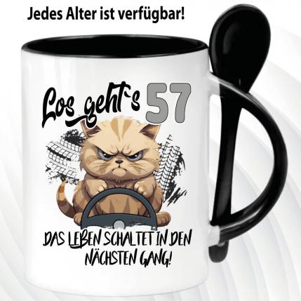 Löffeltasse Schwarz