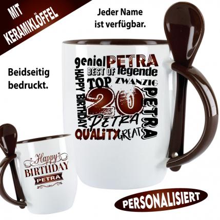 Retro Tasse zum 20. Geburtstag