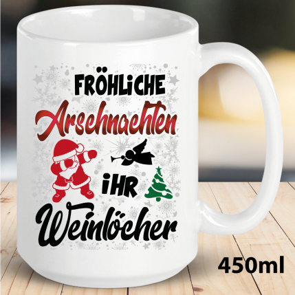 Weihnachtstasse Arschnachten