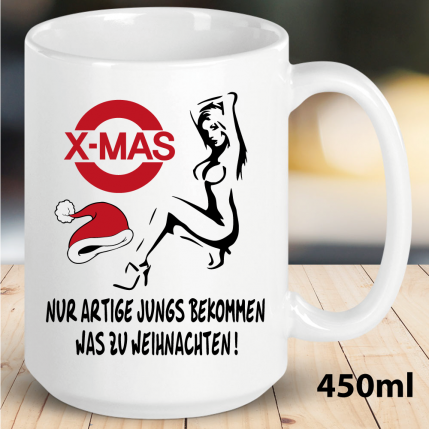 Weihnachtstasse Artige Jungs