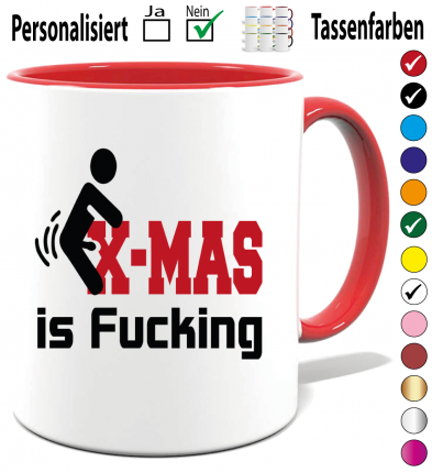 Weihnachtstasse Fucking