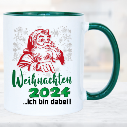 Weihnachtstasse Ich bin dabei