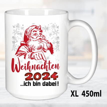 Weihnachtstasse Ich bin dabei