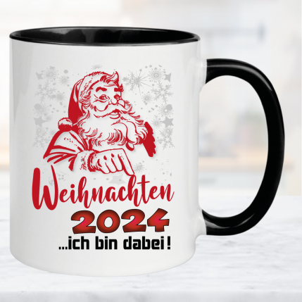 Weihnachtstasse Ich bin dabei