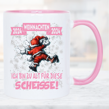 Weihnachtstasse Klettern