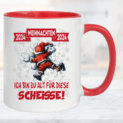 Weihnachtstasse Klettern