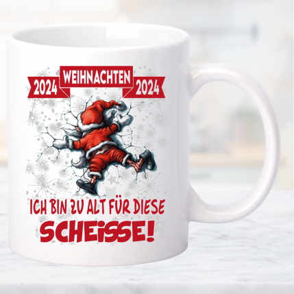 Weihnachtstasse Klettern