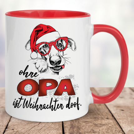 Weihnachtstasse Ohne Opa