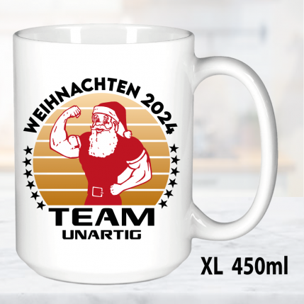 Weihnachtstasse Team Unartig