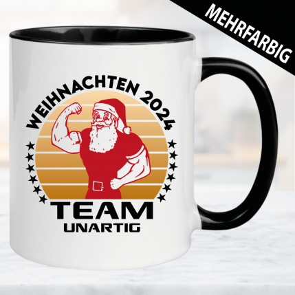 Weihnachtstasse Team Unartig