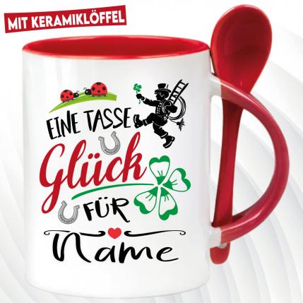 Löffeltasse Rot