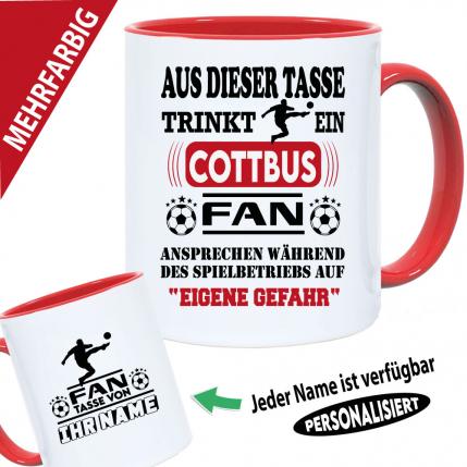 Tasse Fußballverein mit Name Cottbus