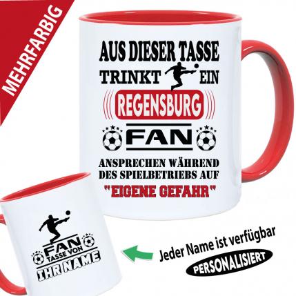 Tasse Fußballverein mit Name Regensburg