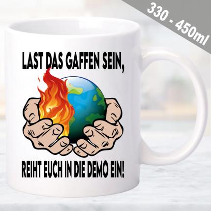 Tasse Klimawandel Demostration