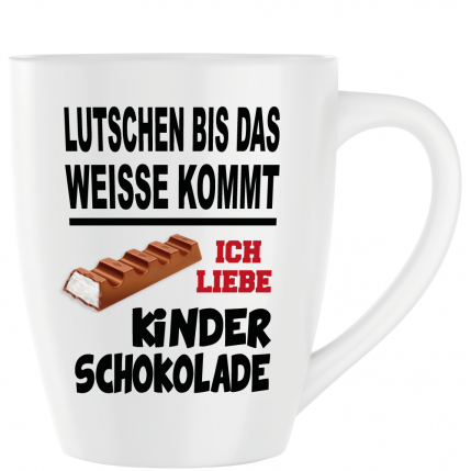 Latte Becher Weiss " Kinderschokolade "