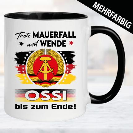 Tasse DDR in 3 Farben  - Mauerfall und Wende